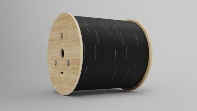 Self Supporting Optic Fiber Cable FTTH Flat Drop Cable with FRP Strength LSZH Jacket Optical Fiber Cable