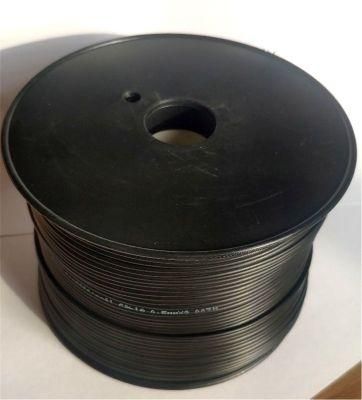 Black PVC Color Spt Wire Electirc Twin Flat Cable