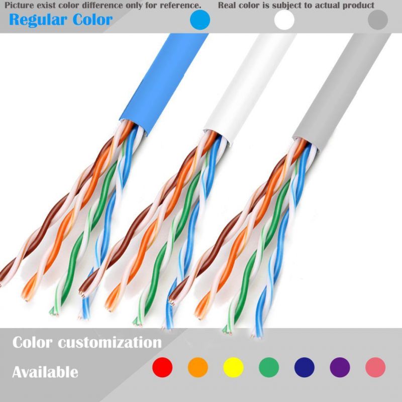 PVC U/UTP Cat5e Unshielded LAN Cable for Network & CCTV Indoor Wiring