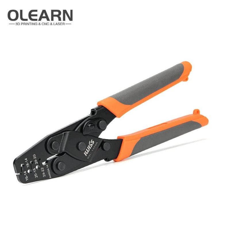 Olearn Iwc-1424A Crimping Tools for Deutsch Dt Series Stamped & Formed Contact, Open Barrel Terminal Crimping Wire Strippers AWG14 to AWG24 Wire Crimper