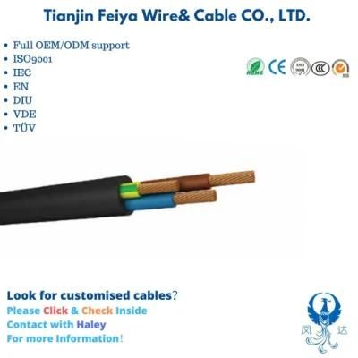 Copper Conductor Rubber Insulated Electrical Cable Outdoor Underground Waterproof Electric Wire Flexible Power Cable Submersible Motors Wire