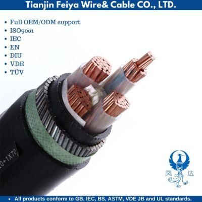 PVC High Voltage Halogen Free Flame Retardant High Strength Armoured High Voltage Power Aluminium Copper Control Wire Electric Waterproof Cable