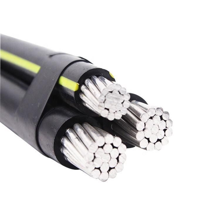 Aluminium Conductor Medium/Low Voltage Triple ABC Cable Good Price Aerial Bundled Cable