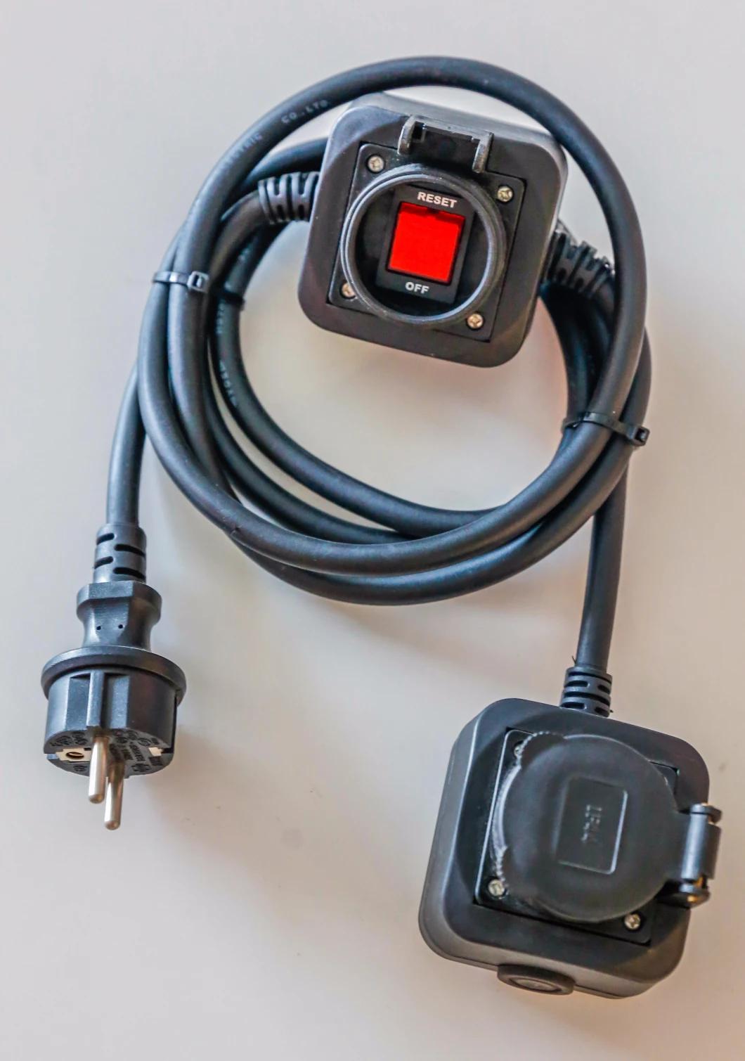 4 Way Electric Extension Sockets, Electric Switch and Socket, Schuko Socket