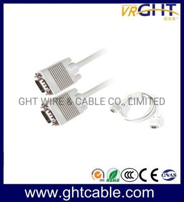 High Quality Male/Male VGA Cable 3+4, 3+6 for Monitor/Projetor (D003)
