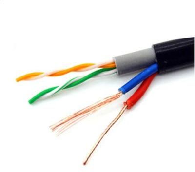 2 Pairs UTP Cat5e Network Cable with 2 Core Power Wires Cable