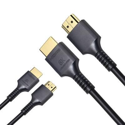 Certified Latest HDMI Version High Speed 48g PVC Support Dynamic Hdr Tdr Test 8k 60hz 4k 120hz Resolution Hdmi Cable