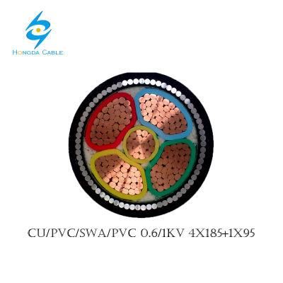 0.6/1kv 4X185+95mm2 Copper PVC/PVC Swa Power Cable