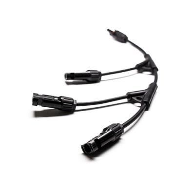 Solar Mc4 Y Connectors Parallel 8 AWG Cable Mc4 Connector Extension
