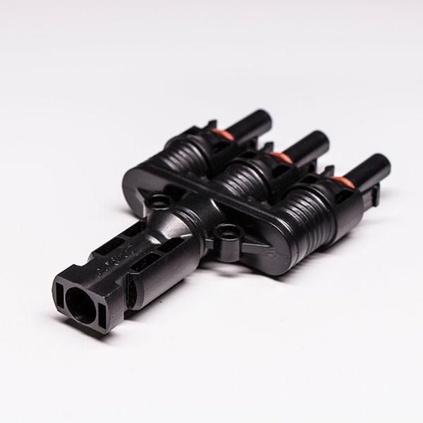 Solar Panel Roof Mounting Multi T Parallel Branch Mc4 3 Way Connector
