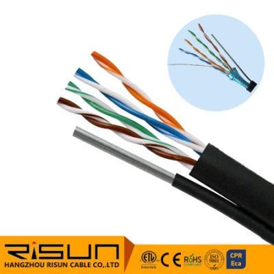 Best Price out Door UTP Cat5e with Messenger Wire LAN Cable