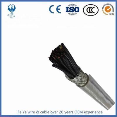 Spanish Standard Industrial Control Cable Z1c4z1-K (AS) 0.6/1kv Lsoh Insulated &amp; Sheath 19g1.5mm2 Tinned Copper Braided