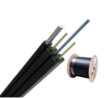 OEM Manufacturer FTTH Fiber Optic Drop Cable by LSZH Jacket 2cores
