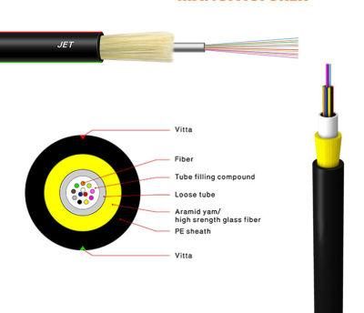Jet Unitube 4 6 8 Core Fiber Optic Drop Cable
