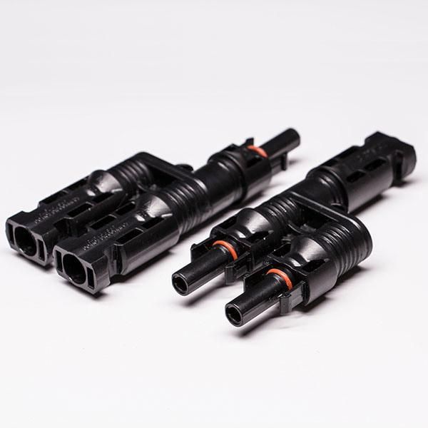 Photovoltaic Solar Panel Connectors and Cables T Branch Mc4 Connector Adapter
