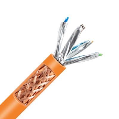 Factory Certificated 4pair SFTP Cat7 23AWG 550MHz Bare Copper or CCA Internet LAN Cable