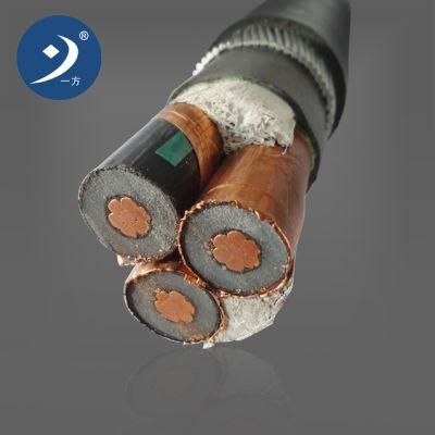 11kv (3X25mm2) Cu XLPE Swa PVC Insulation Outdoor Underground Copper Core Power Cable