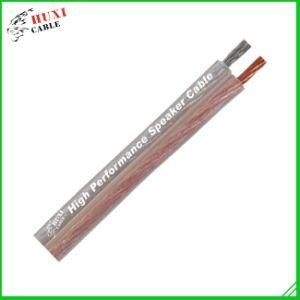 Factory Price, 2 Core PVC Insulation Gold and Silver Transparent Speaker Cable
