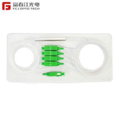 1*4 0.9mm APC Upc Optical PLC Splitter with Sc Connector