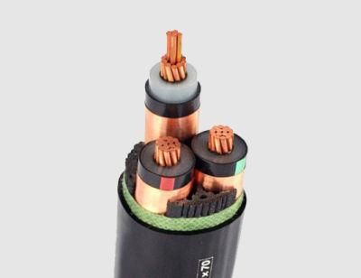 6/10 (12) Kv Copper/ Aluminum Conductor Three Core 3*120mm2 XLPE Insulated Cts Unarmored Cable