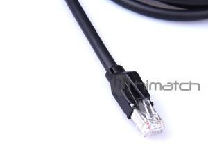 RJ45 Screw Locking Molded Plug to RJ45 Cable