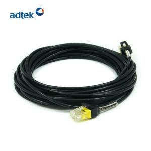 Black Color Bare Copper Patch Cord PVC/LSZH UTP Molded Boot Cat. 5e Patch Cord