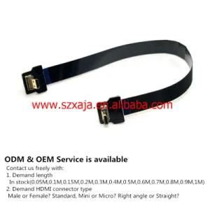 Xaja HDMI 19pin Male Cable HDMI Connection Cable for Connecting HDMI Monitors, a/V Receivers FFC