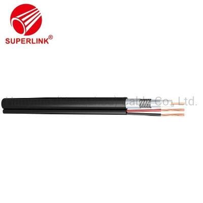 Coaxial Cable RG6 with Power Cable for CATV/CCTV/Matv/Smatv with Three Shieds