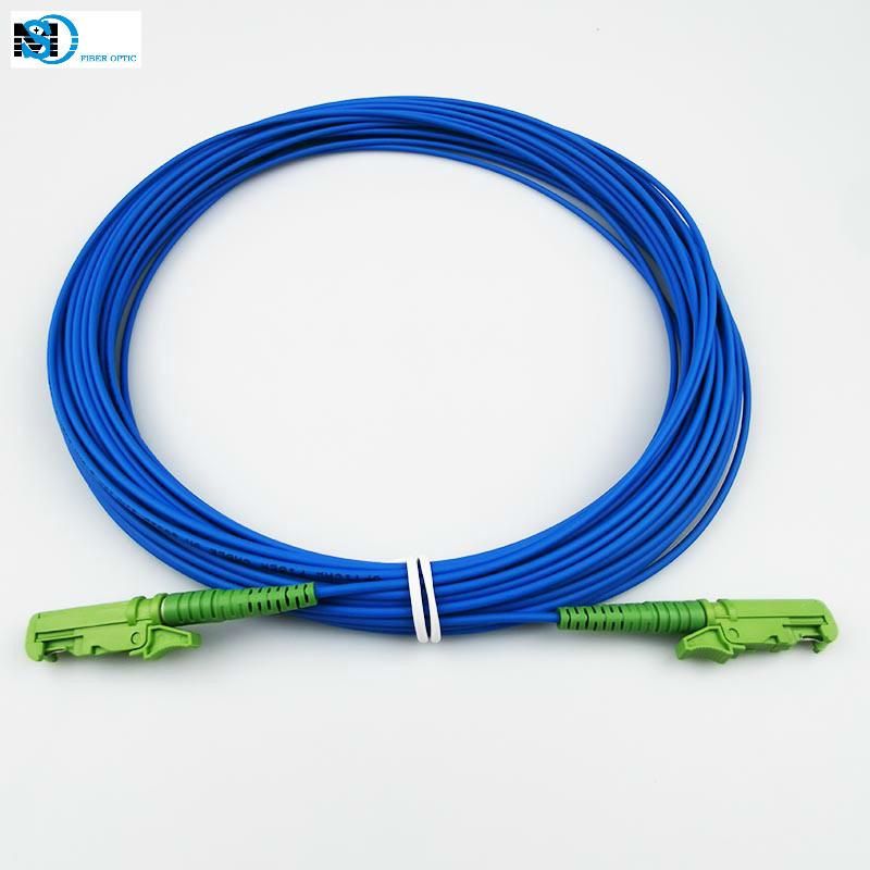 FTTH E2000/APC-E2000/APC Simplex Single Mode G657A or Customized Fiber Optic Patch Cord Fiber Jumper