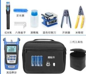 FTTH Fiber Optic Tool Kit with Optical Power Meter and Visual Fault Locator and Fiber Cleaver