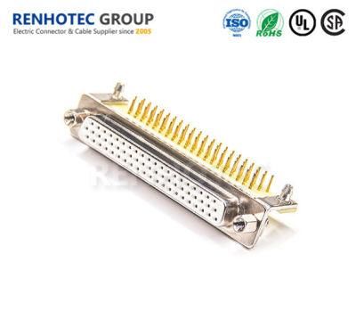 90 Degree Female 62 Pin D Sub Connector Manufacturers