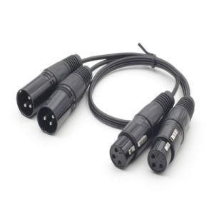 XLR Cable Dual Male to Dual Female