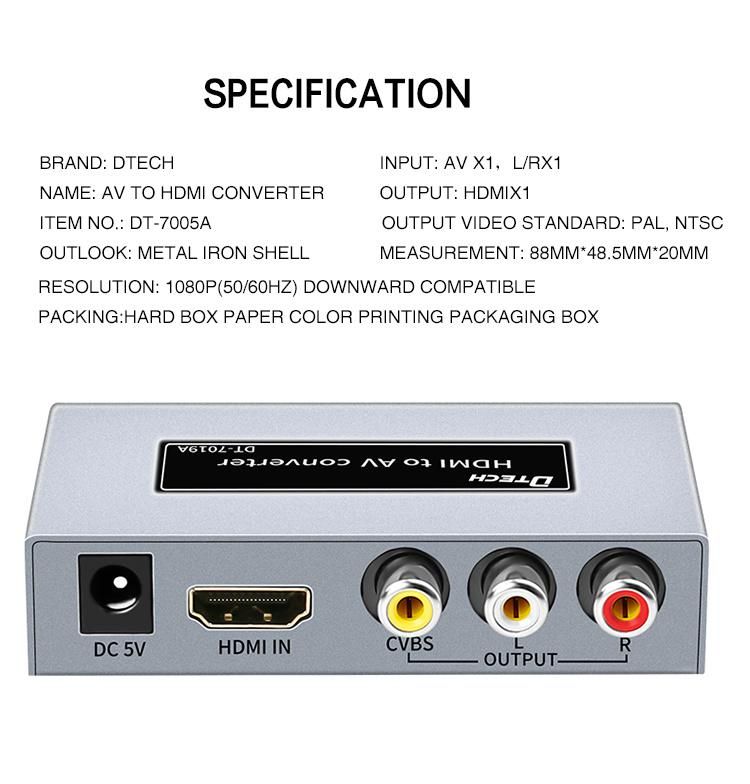 hd av Converter rca to HDMI Converters Television bnc to Hdmi Converter