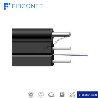 FTTH Flat Rfp Strength Member LSZH/PVC out Jacket GJYXFCH Optic Fiber Cable