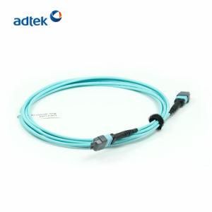 MTP-MTP Female to Female Om3 16 Fibers 3m PVC/LSZH Aqua Trunk Cable
