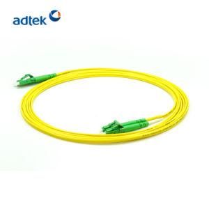 High Quality LC/APC-LC/APC Duplex 2.0mm 9/125 Singlemode PVC Yellow Patch Cord