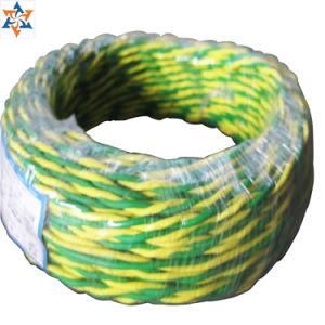 Stranded Flexible 2 Core Twisted Wire 0.5-2.5mm2 Green and Yelllow
