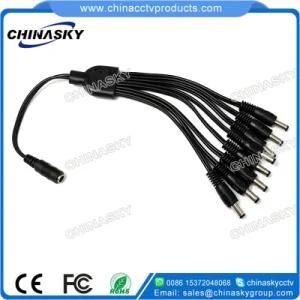 Male to Female 5.5*2.1 DC Plug Power Splitter Cable (SP1-8H)