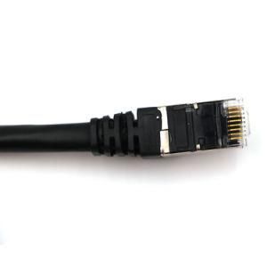 Network Cable Cat 7 SFTP Patch Cable PVC Jacket Black 0.58mm