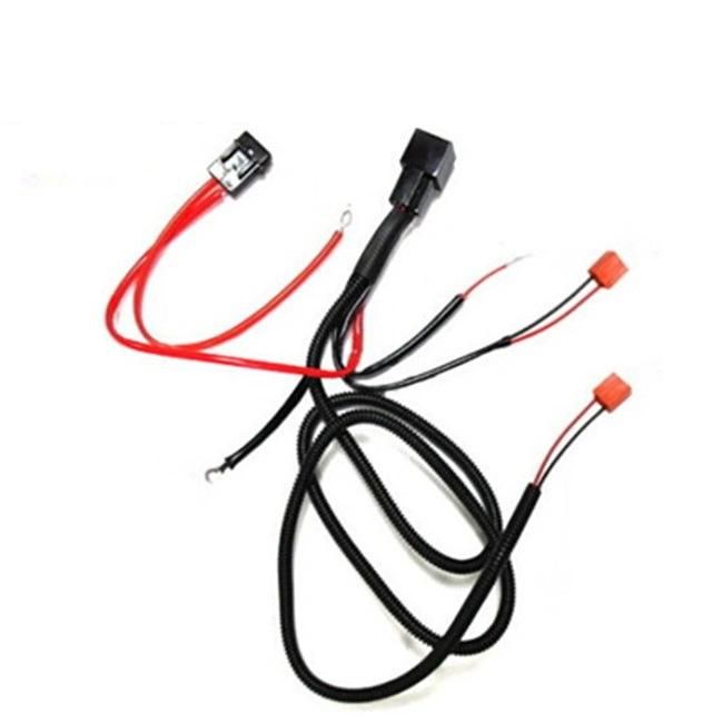 Manufacturer Custom Universal Car Fog Light Wiring Harness Kit with Fuse and Relay Switch Wire Cable