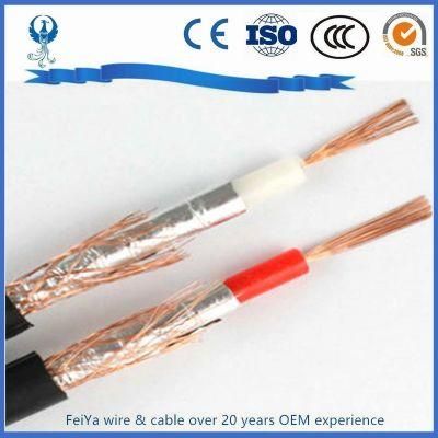 Quad-Shield RG6 Coaxial Cable for CCTV / CATV