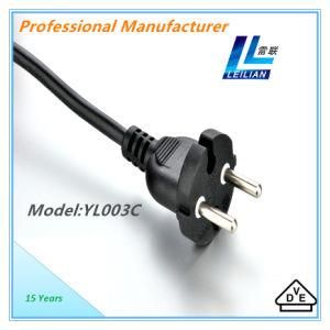 Large Sale Yonglian Yl003c European Standard Power Cord with VDE