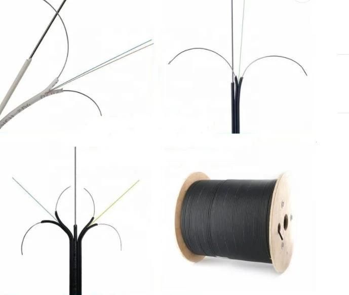 Manufacturer Supply FTTH Fiber Optic Drop Cable 8 Cores Fiber Optic Cable From China GJYXFCH