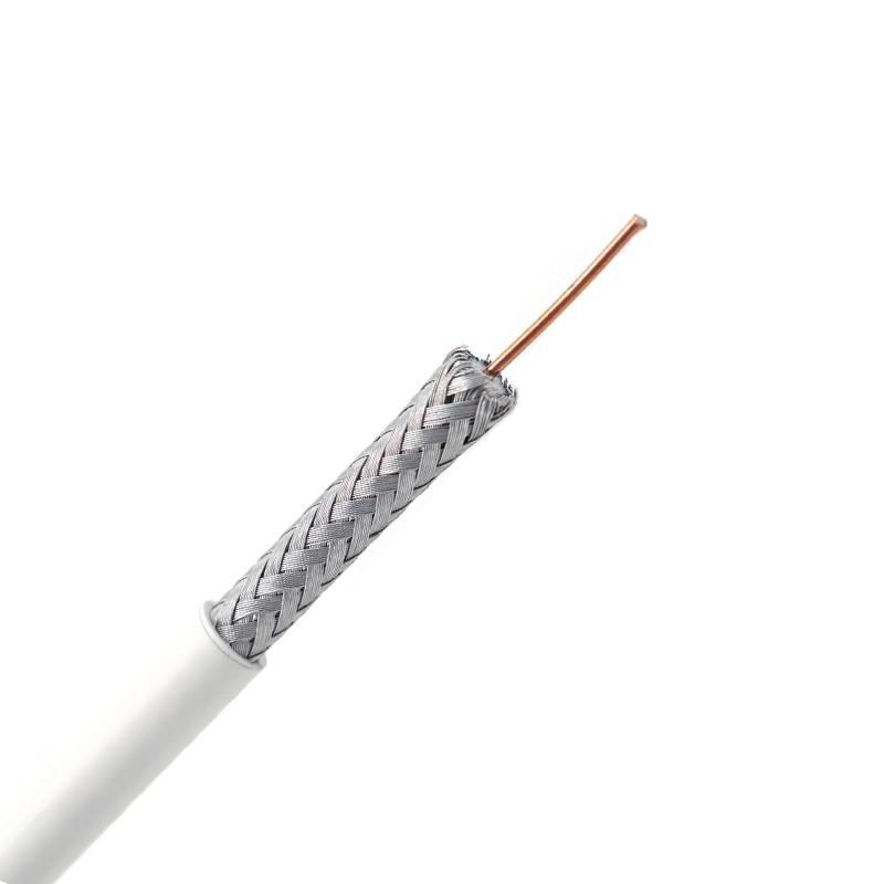 Best Price 75 Ohm 100m 100y China Factory OEM Rg59 Coaxial Cable CCTV Black Shielded Bulk Cable
