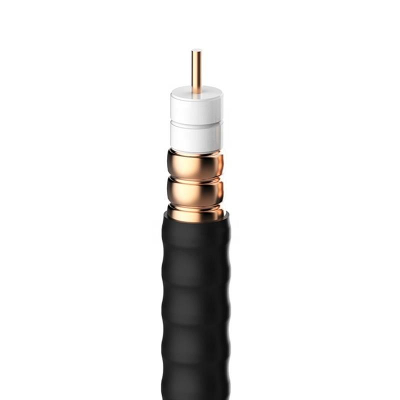 Wide Frequency Range Low Attenuation 1/2" Inch Super Flexible RF Copper Feeder Jumper Coaxial Cable