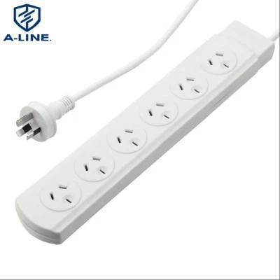 High Quality Australian PVC Insulated 6-Outlets Power Strip