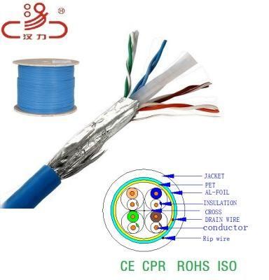 SFTP CAT6 4X2X23AWG 250MHz/Computer Cable/ Data Cable/ Communication Cable/ Connector/ Audio Cable/Network Cable