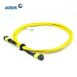 MTP-MTP Female to Female Sm 12/24 Fibers Yellow Trunk Cable