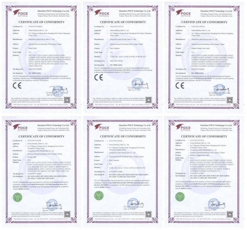 BS ASTM Standard Zinc Coated Stay Wire Galvanized Steel Wire Strand Conductor