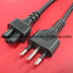 1.2m Black Imq Approval Italian Power Cord with IEC C5